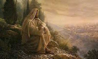 Jesus ser ut over Jerusalem