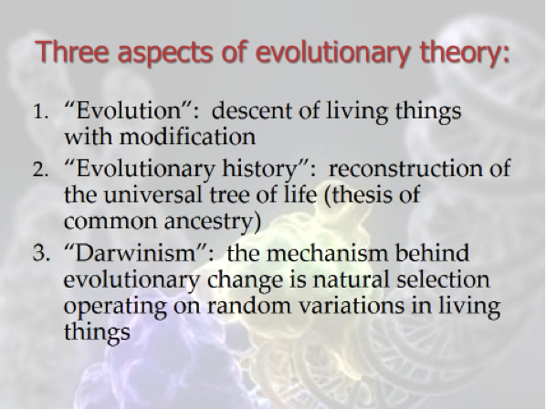 Tre sider ved darwinisme